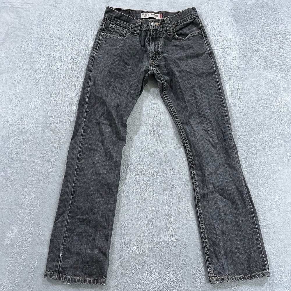 Vintage Levis 514 Jeans Mens 28x31‎ * Slim Straight Southwestern Y2K Faded Black